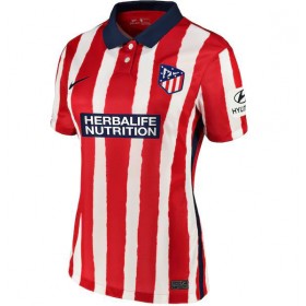 Camisolas de futebol Atlético Madrid Mulher Equipamento Principal 2020/21 Manga Curta